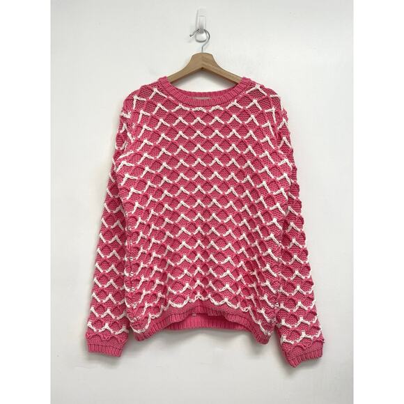 Paul & Joe Sister Bambin Chunky Knit Patterned Crew Neck Sweater - Size 1(Small) - Picture 1 of 9